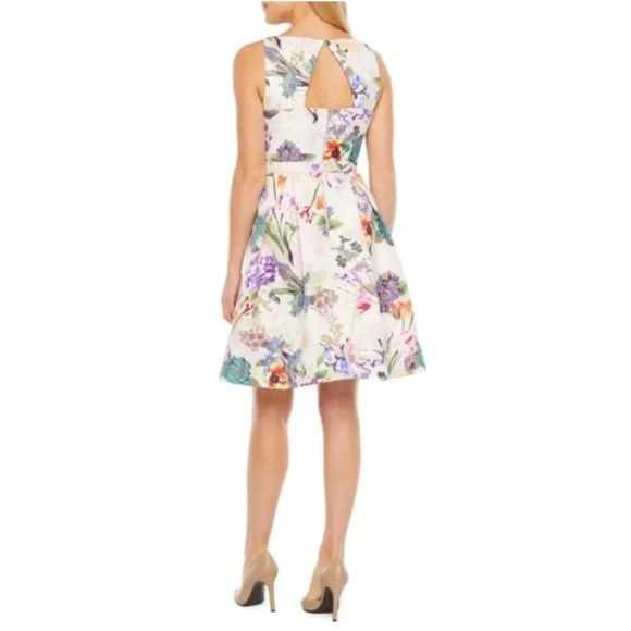 Nwt Danny & Nicole Floral Fit & Flare Dress Size 18 - Picture 15 of 15